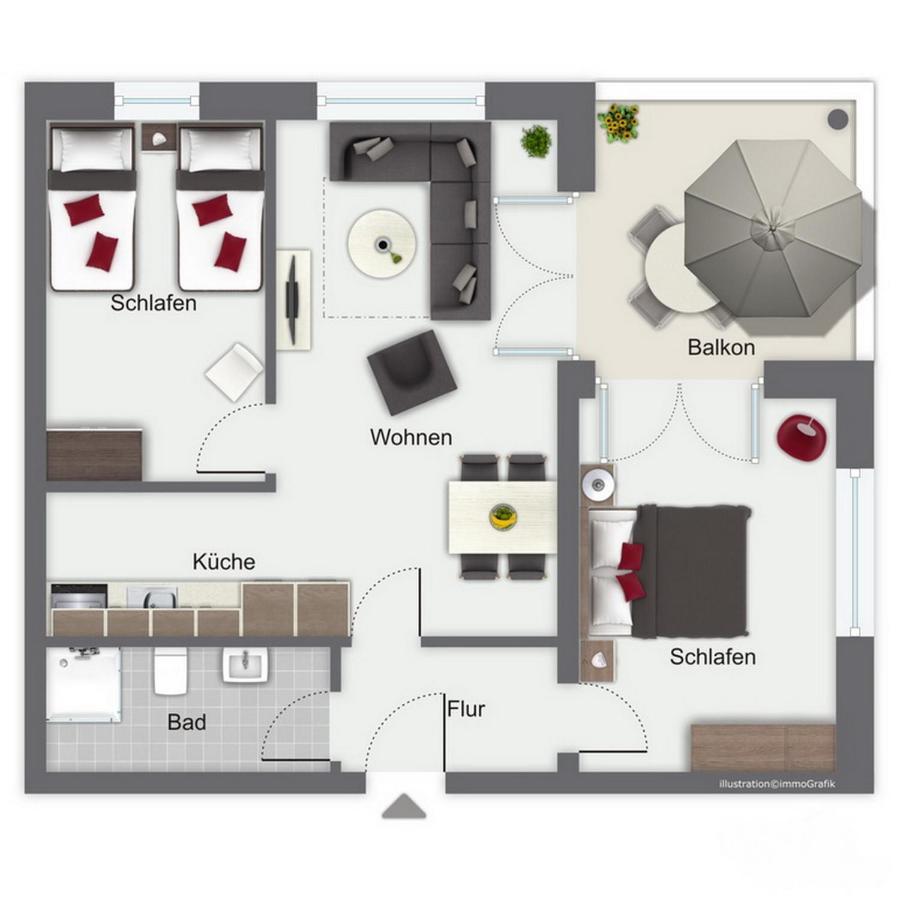 Duenenblick Wohnung 09 博尔滕哈根 外观 照片